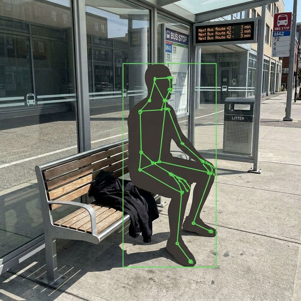 3D human pose reconstruction with joint skeleton overlay